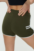 Оптом Спортивные шорты женские хаки цвета 3010Kh, фото 9
