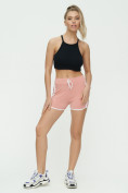 Оптом Спортивные шорты женские розового цвета 3010R, фото 2