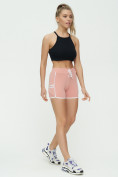 Оптом Спортивные шорты женские розового цвета 3010R, фото 3