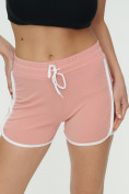 Оптом Спортивные шорты женские розового цвета 3010R, фото 10