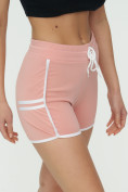 Оптом Спортивные шорты женские розового цвета 3010R, фото 11