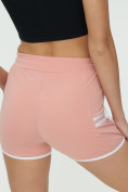 Оптом Спортивные шорты женские розового цвета 3010R в Перми, фото 12