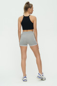 Оптом Спортивные шорты женские серого цвета 3010Sr, фото 5