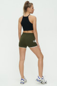 Оптом Спортивные шорты женские хаки цвета 3010Kh, фото 5