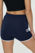 Оптом Спортивные шорты женские темно-синего цвета 3010TS, фото 11