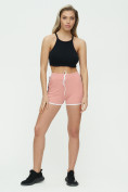 Оптом Спортивные шорты женские розового цвета 3019R, фото 2