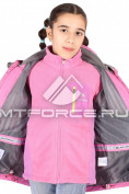 Оптом Куртка девочка три в одном розового цвета 303R, фото 4