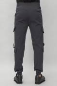 Оптом Брюки джоггеры спортивные с карманами мужские темно-серого цвета 3073TC в Казани, фото 9