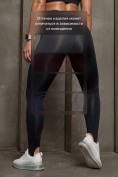 Оптом Легинсы со штрипками бифлекс женские черного цвета 307_1Ch, фото 4