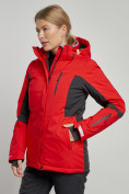 Оптом Горнолыжная куртка женская зимняя красного цвета 3105Kr в Екатеринбурге, фото 3