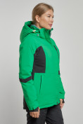 Оптом Горнолыжная куртка женская зимняя зеленого цвета 3105Z в Екатеринбурге, фото 2