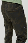Оптом Трикотажные брюки мужские хаки цвета 3201Kh в Перми, фото 6
