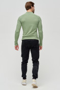 Оптом Трикотажные брюки мужские черного цвета 3201Ch в Казани, фото 4