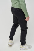 Оптом Трикотажные брюки мужские черного цвета 3201Ch, фото 8