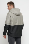 Оптом Куртка-анорак спортивная мужская бежевого цвета 3307B в Казани, фото 16
