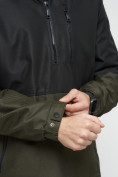 Оптом Куртка-анорак спортивная мужская черного цвета 3307Ch в Екатеринбурге, фото 12