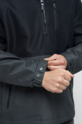 Оптом Куртка-анорак спортивная мужская темно-синего цвета 3307TS в Казани, фото 14