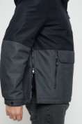 Оптом Куртка-анорак спортивная мужская темно-синего цвета 3307TS в Казани, фото 15