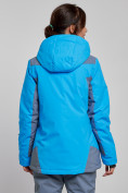 Оптом Горнолыжная куртка женская зимняя синего цвета 3310S в Екатеринбурге, фото 6