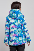 Оптом Горнолыжная куртка женская зимняя синего цвета 3320S в Екатеринбурге, фото 4