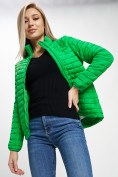 Оптом Куртка демисезонная 3 в 1 зеленого цвета 33213Z, фото 5