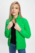 Оптом Куртка демисезонная 3 в 1 зеленого цвета 33213Z в Казани, фото 12