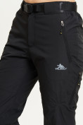 Оптом Спортивные брюки Valianly женские черного цвета 33230Ch в Казани, фото 8