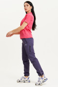 Оптом Спортивные брюки Valianly женские темно-фиолетового цвета 33230TF, фото 11