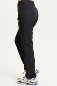 Оптом Спортивные брюки Valianly женские черного цвета 33230Ch в Казани, фото 4