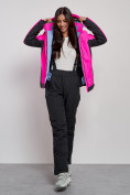 Оптом Горнолыжная куртка женская зимняя розового цвета 3327R в Екатеринбурге, фото 10