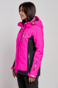 Оптом Горнолыжная куртка женская зимняя розового цвета 3327R в Екатеринбурге, фото 2