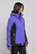 Оптом Горнолыжная куртка женская зимняя темно-фиолетового цвета 3327TF в Екатеринбурге, фото 2