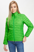 Оптом Стеганная куртка зеленого цвета 33310Z в Екатеринбурге, фото 10