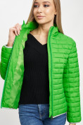 Оптом Стеганная куртка зеленого цвета 33310Z, фото 11