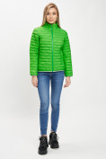 Оптом Стеганная куртка зеленого цвета 33310Z в Казани, фото 2