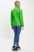 Оптом Стеганная куртка зеленого цвета 33310Z, фото 4