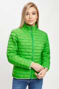Оптом Стеганная куртка зеленого цвета 33310Z в Казани, фото 7