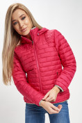 Оптом Стеганная куртка розового цвета 33315R, фото 10