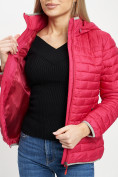 Оптом Стеганная куртка розового цвета 33315R, фото 11