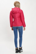 Оптом Стеганная куртка розового цвета 33315R, фото 4