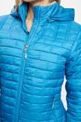 Оптом Стеганная куртка синего цвета 33315S, фото 12