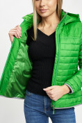 Оптом Стеганная куртка зеленого цвета 33315Z в Екатеринбурге, фото 11