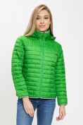 Оптом Стеганная куртка зеленого цвета 33315Z в Екатеринбурге