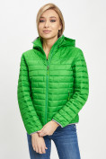 Оптом Стеганная куртка зеленого цвета 33315Z в Екатеринбурге, фото 3