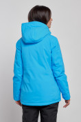 Оптом Горнолыжная куртка женская зимняя синего цвета 3331S в Екатеринбурге, фото 4