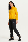 Оптом Ветровка спортивная Valianly женская желтого цвета 33417J в Перми, фото 4