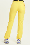 Оптом Спортивные брюки Valianly женские желтого цвета 33419J в Перми, фото 6