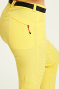 Оптом Спортивные брюки Valianly женские желтого цвета 33419J в Санкт-Петербурге, фото 7