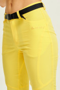 Оптом Спортивные брюки Valianly женские желтого цвета 33419J в Санкт-Петербурге, фото 9