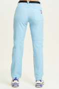 Оптом Спортивные брюки Valianly женские голубого цвета 33419Gl в Перми, фото 5
